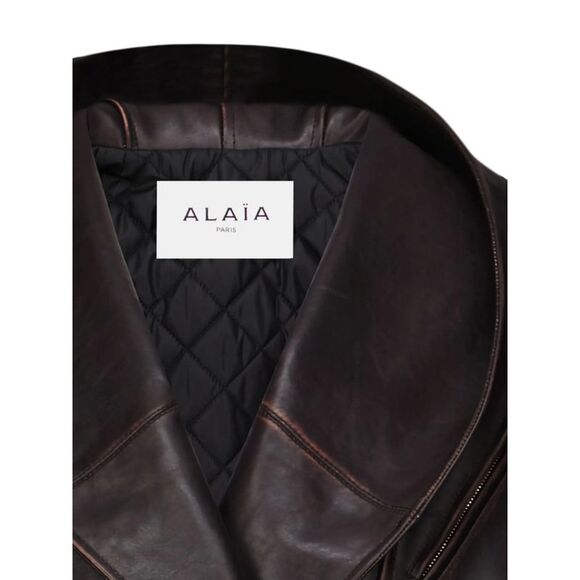 Alaïa Brown Jackets - Leather Jackets Women - Picture 2 of 2